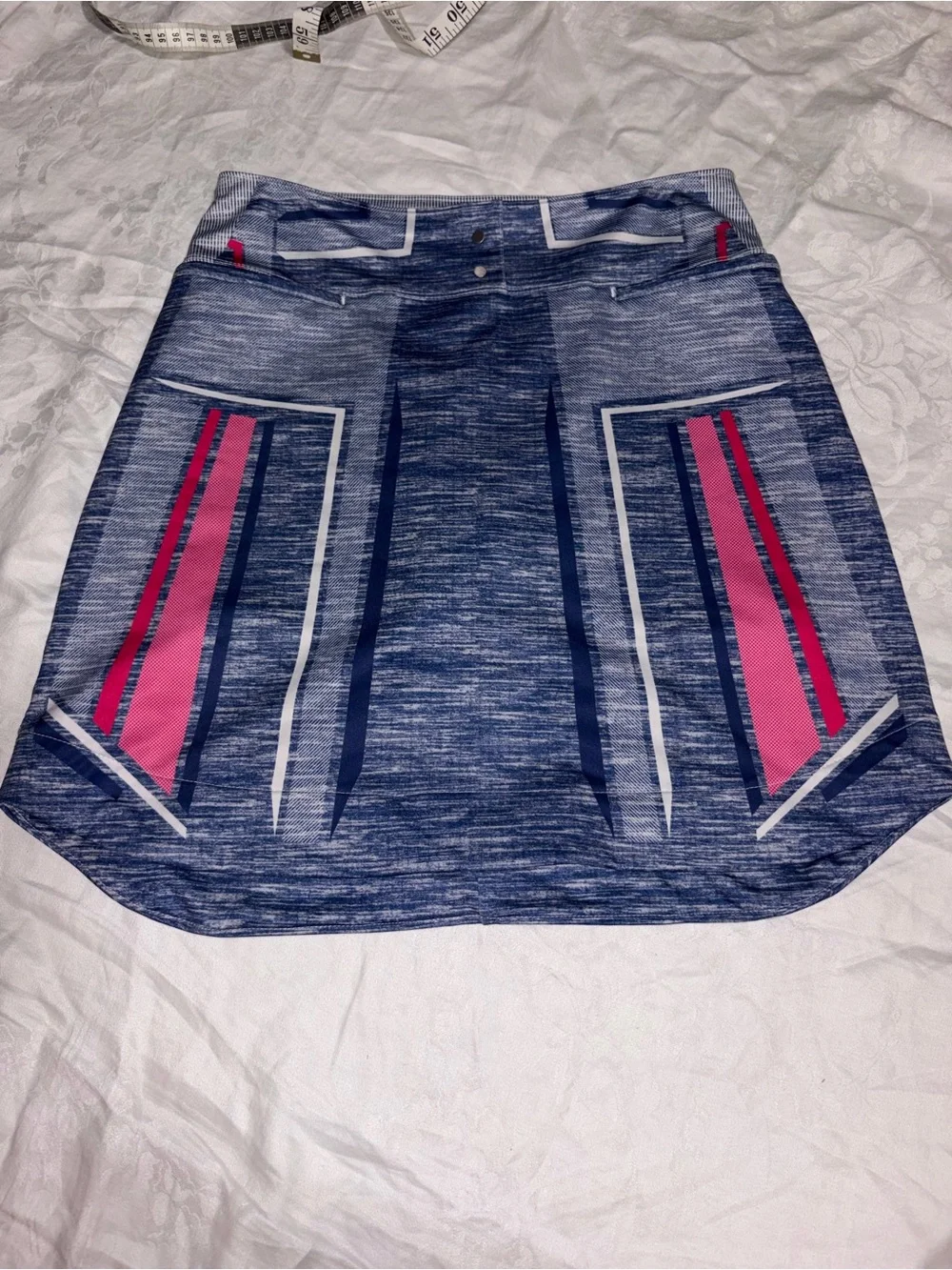 HTF Like new Lucky in Love Blue pink Tennis Skort